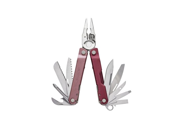 Leatherman REBAR Heathered Cranberry Multitool 17 narzędzi