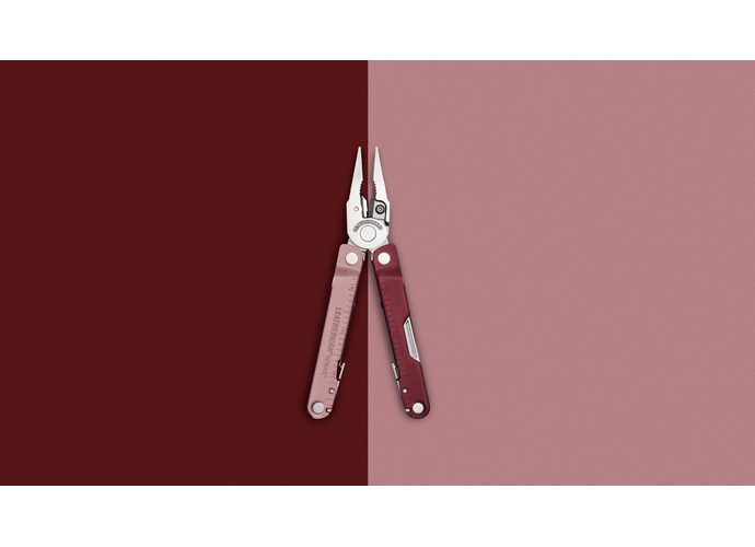 Leatherman REBAR Heathered Cranberry Multitool 17 narzędzi