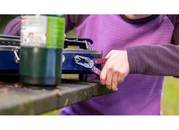 Leatherman REBAR Heathered Cranberry Multitool 17 narzędzi