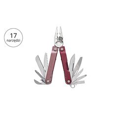 Leatherman REBAR Heathered Cranberry Multitool 17 narzędzi