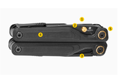 Leatherman WAVE ALPHA Obsidian Multitool 16 narzędzi stal nierdzewna