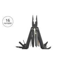 Leatherman WAVE ALPHA Obsidian Multitool 16 narzędzi stal nierdzewna