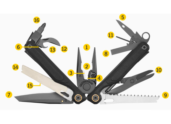 Leatherman WAVE ALPHA Cascadia Multitool 16 narzędzi stal nierdzewna