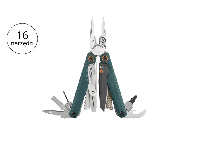 Leatherman WAVE ALPHA Cascadia Multitool 16 narzędzi stal nierdzewna