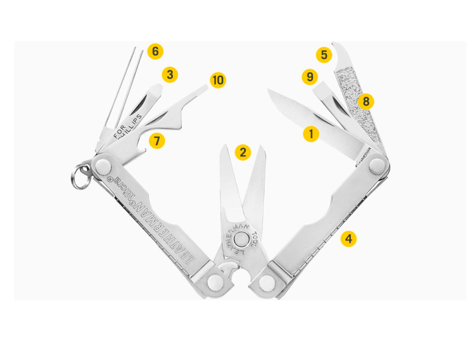 Leatherman MICRA Cappuccino Multitool 10 narzędzi