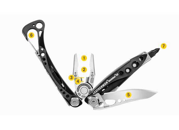 Leatherman SKELETOOL CX Nocturnal Multitool 7 narzędzi stal nierdzewna