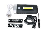 ALJOT Lampa przód PROX Taurus 2xT6+COB led czarna