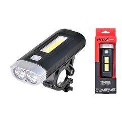 ALJOT Lampa przód PROX Taurus 2xT6+COB led czarna