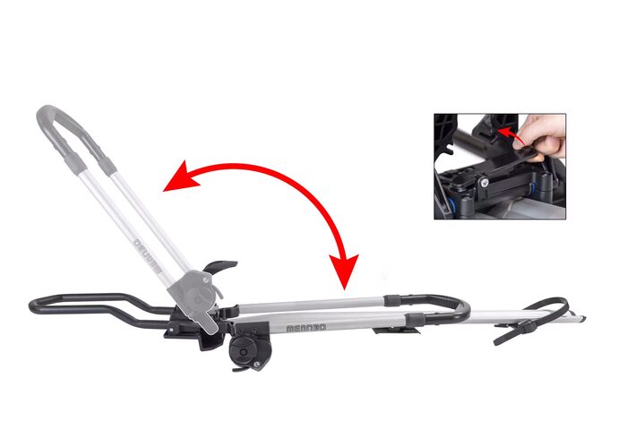 Menabo Chrono DX aluminiowy uchwyt rowerowy na dach do e-bike (prawostronny)