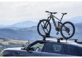 Menabo Clover SX Czarny aluminiowy uchwyt rowerowy na dach do e-bike (lewostronny)