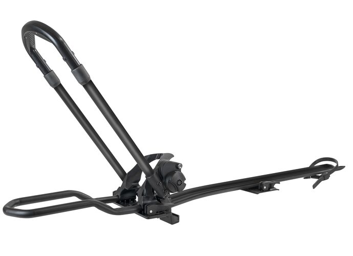 Menabo Clover SX Czarny aluminiowy uchwyt rowerowy na dach do e-bike (lewostronny)