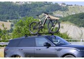 Menabo Clover SX Czarny aluminiowy uchwyt rowerowy na dach do e-bike (lewostronny)