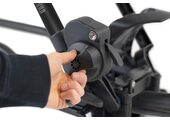 Menabo Clover SX Czarny aluminiowy uchwyt rowerowy na dach do e-bike (lewostronny)