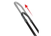 Menabo Clover SX Czarny aluminiowy uchwyt rowerowy na dach do e-bike (lewostronny)