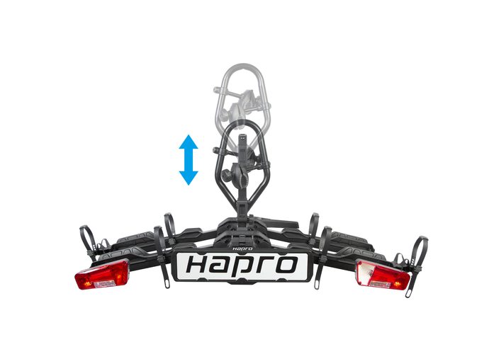 Hapro Atlas Premium Xfold II 2.0 - składana platforma rowerowa na 2 rowery