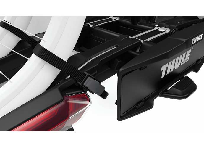 Thule Epos ParkSecure składany bagażnik z czujnikami parkowania na hak na 3 rowery