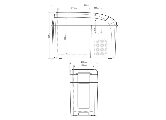 Yolco Przenośna lodówka kompresorowa ARC18 Space Grey