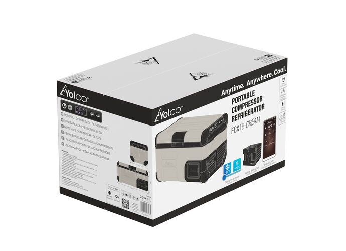 Yolco Przenośna lodówka kompresorowa FCX18 Cream