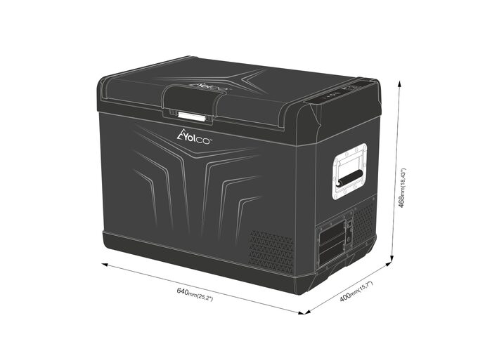 Yolco Przenośna lodówka kompresorowa GCX47 Black