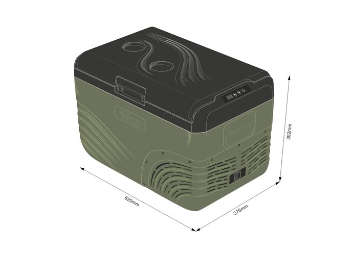 Yolco Przenośna lodówka kompresorowa NX30 Green