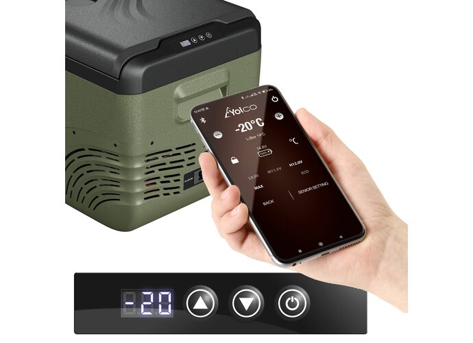Yolco Przenośna lodówka kompresorowa NX30 Green