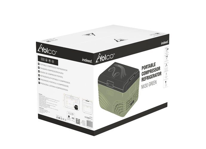 Yolco Przenośna lodówka kompresorowa NX30 Green
