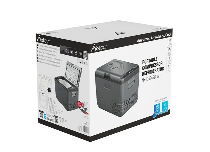 Yolco Przenośna lodówka kompresorowa NX40 CARBON