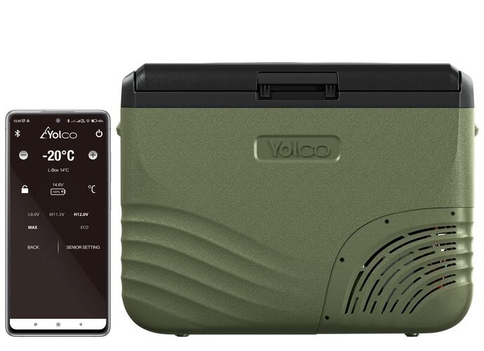 Yolco Przenośna lodówka kompresorowa NX40 Green