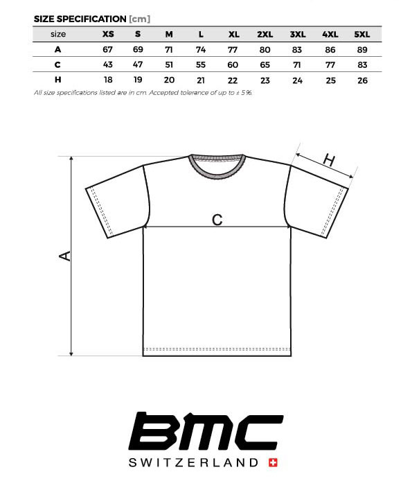 Tabela Rozmiarów BMC