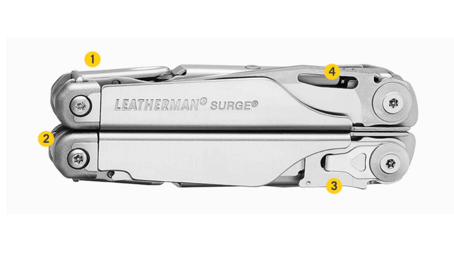 Leatherman SURGE Multitool 19 narzędzi stal nierdzewna